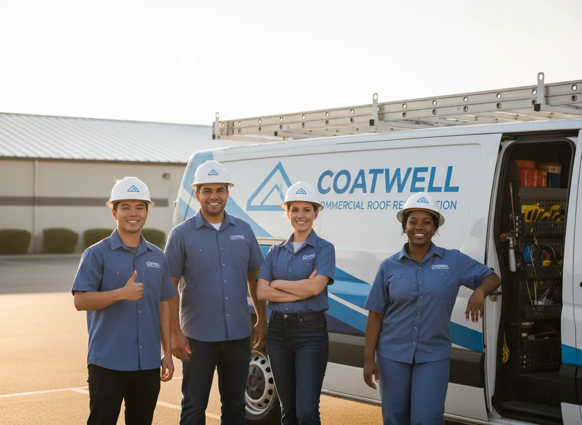 Commercial roof coating company in Brice, OH
