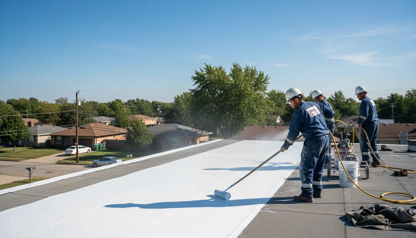 Commercial roof coating in Brice, OH near me